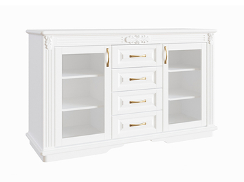 Комод Греденция Палермо (4 ящика со стеклом)