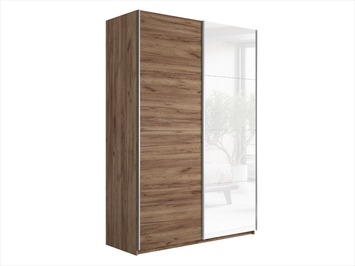 Шкаф-купе Прайм Люкс 2-х дверный (ЛДСП, стекло)