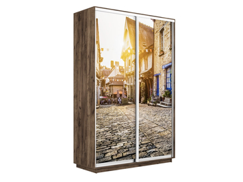 Шкаф-купе Экспресс Люкс 2-х дверный (Фото №1022 Улица)