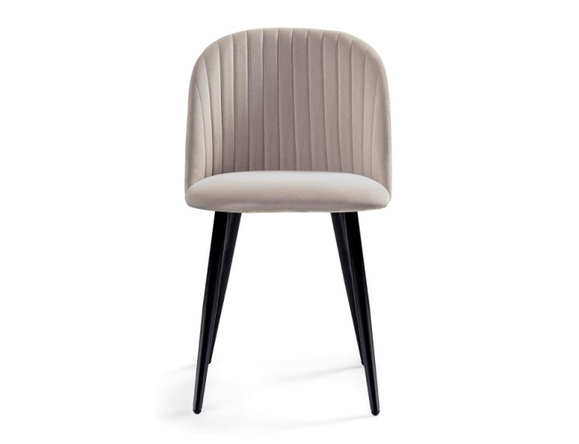 Стул на металлокаркасе Gabi 1 latte/black (Арт.15350)