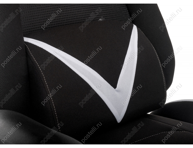 Игровое кресло Record белое/черное (Арт. 11483)