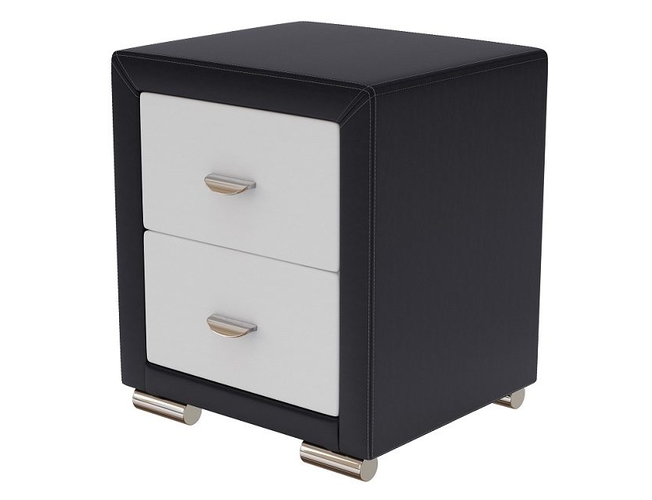 Тумба Orma Soft 2 черно белый